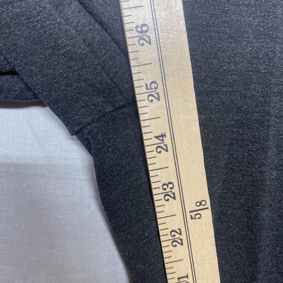 Loft Womens Dress Pants Leggings Wide Band L Gray Ankle Thick Comfort Business - Picture 3 of 5